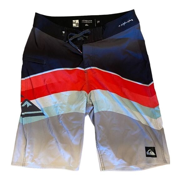 Boys Quicksilver Board Shorts Sz 29 - Picture 3 of 6